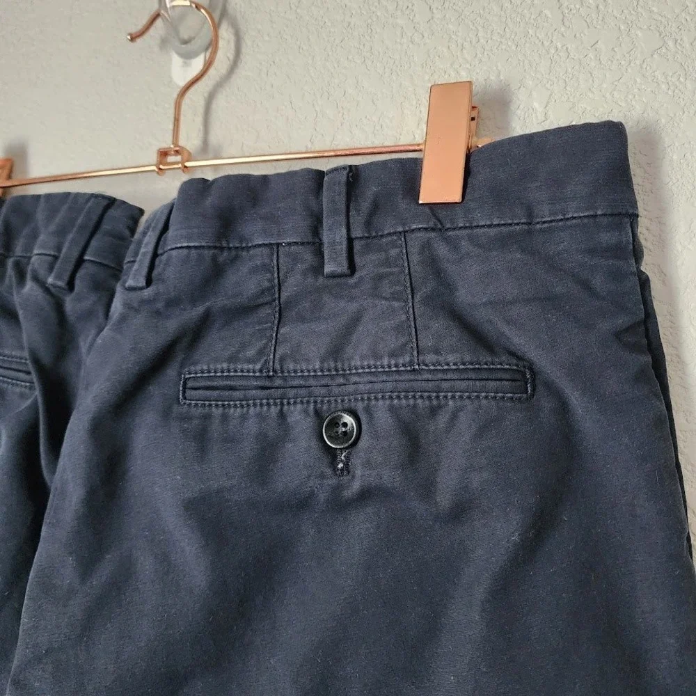 LORO PIANA Navy Cotton Chino‎ Pants Quiet Luxury Italy 50